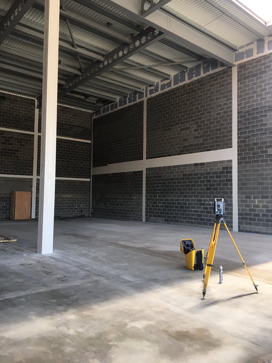 In the shade today... Floor Screed Asbuilt survey.