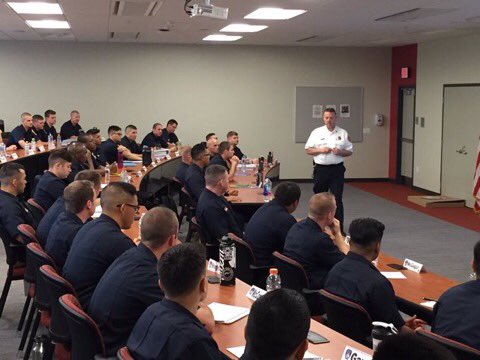 mcfrsPIO's tweet photo. MCFRS Chief Scott Goldstein addressing #rc41 this morning. Graduation tomorrow (6/1), swearing-in Friday - largest RC Class & 1st @ new PSTA https://t.co/FBItdHqJhp