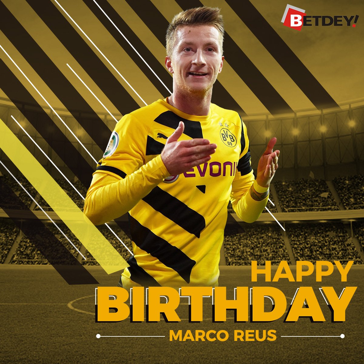 Happy 28th birthday to Marco Reus, Wishing you speedy recovery 