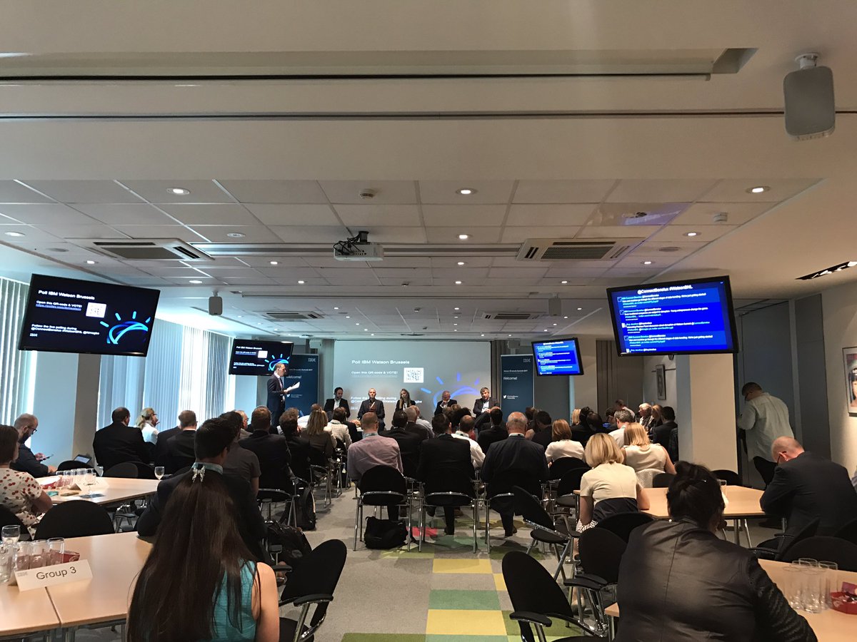 BeBridgewater's tweet photo. Panel discussion on the impact of disruptive technologies on the finance function #WatsonBNL https://t.co/Z8HKj8vFlv