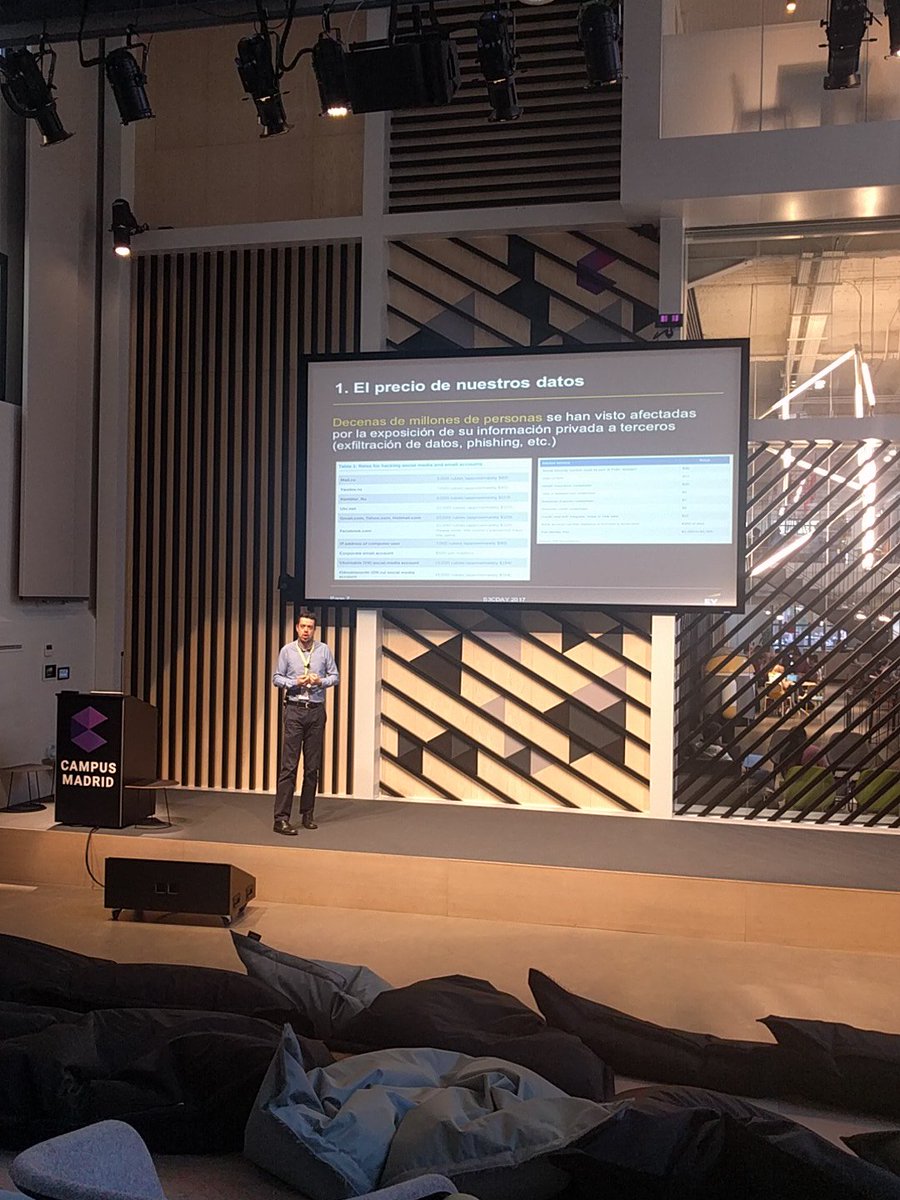 trilce_ww's tweet photo. ¿Cuánto valen nuestros datos? ¿Podemos controlar su venta? #s3cday @CampusMadrid https://t.co/IBTWjrhump