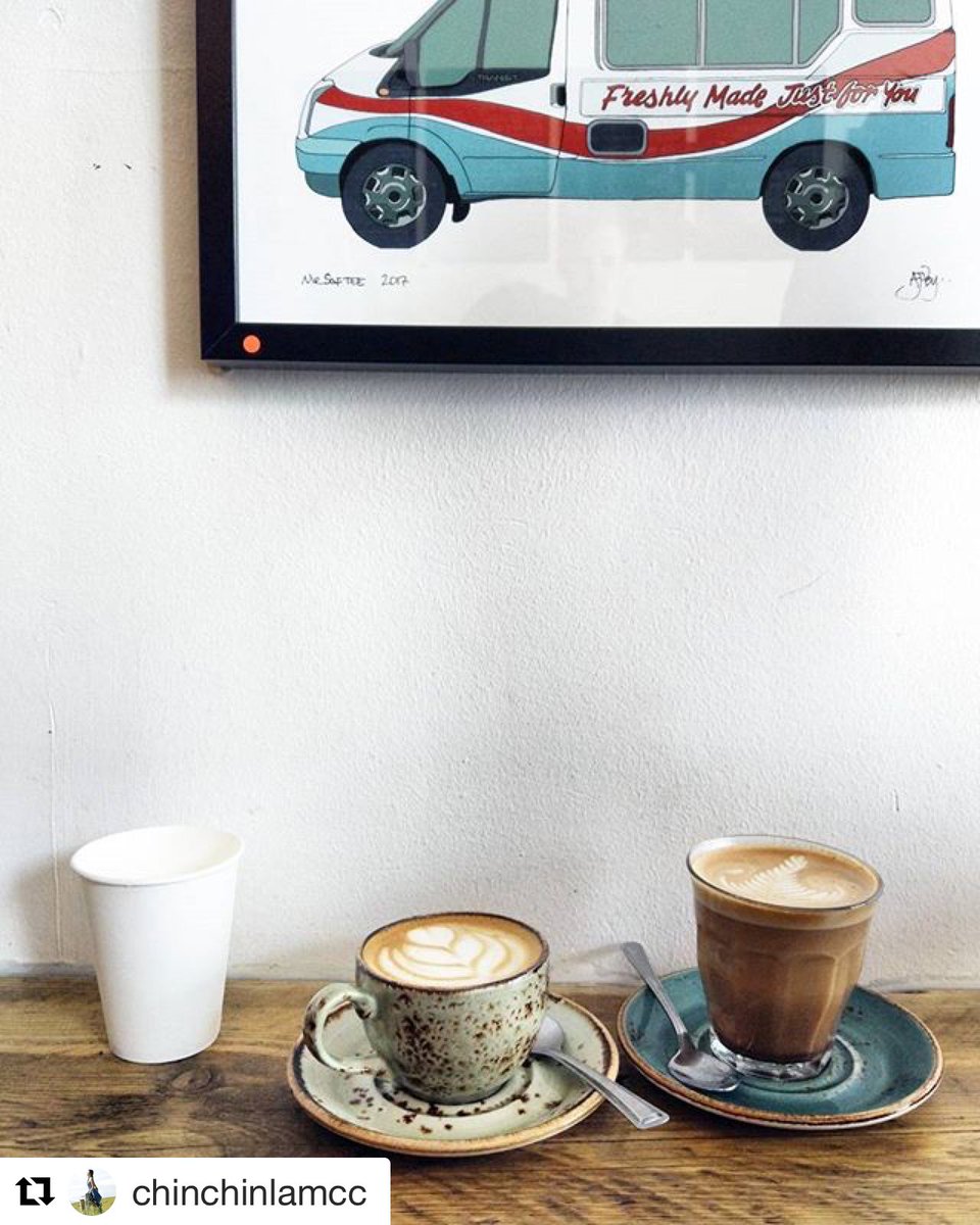 thecoffeejar's tweet photo. #flatwhite + #latte = happy! Thanks to Instagram's @chinchinlamcc for the pic ☕️ #coffee #Camden #Steelite https://t.co/qfg6YRcOIJ