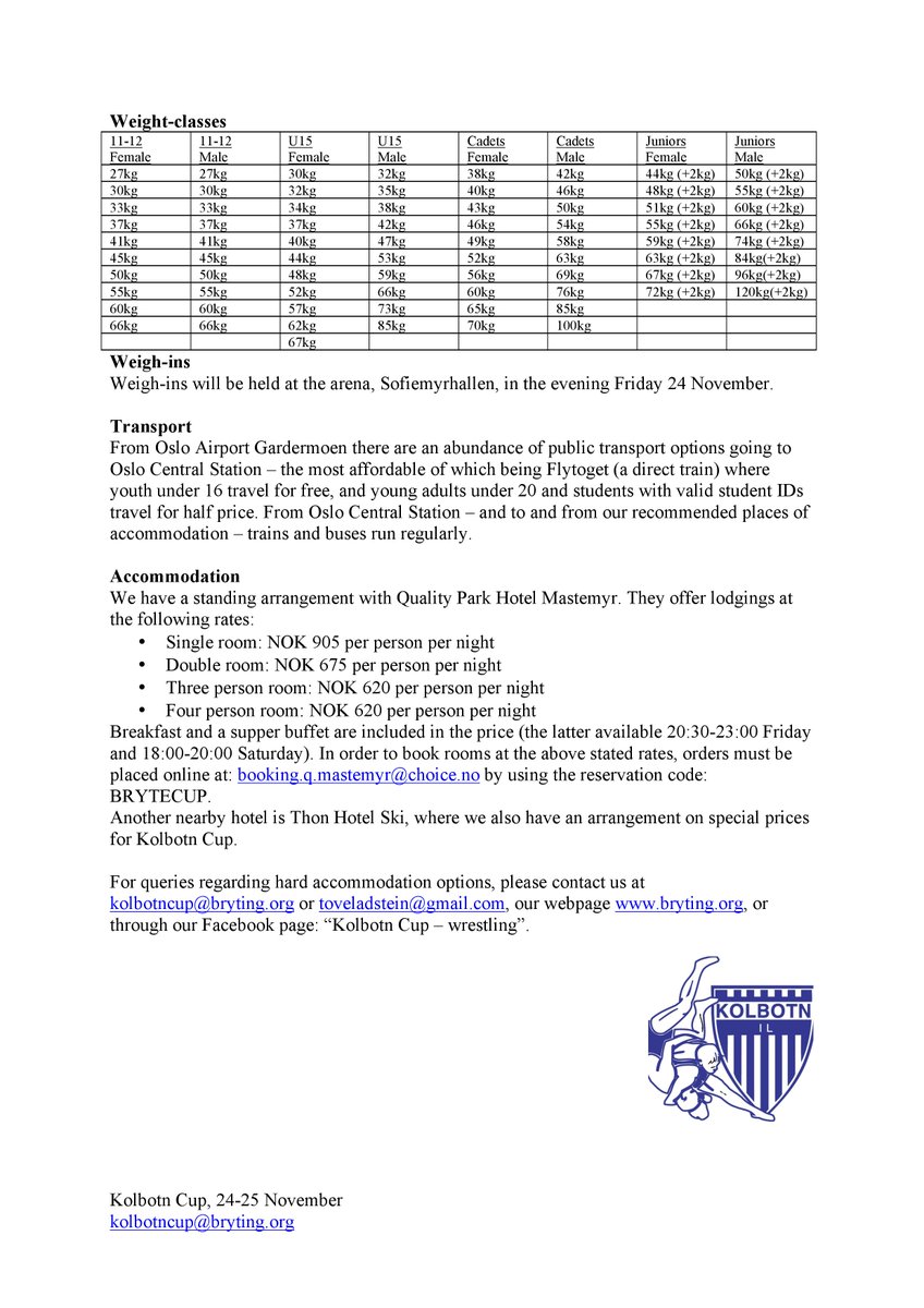 This is the invitation to #KolbotnCup2017 You are all welcome! #BryteLiv #Wrestling #InternationalTournament