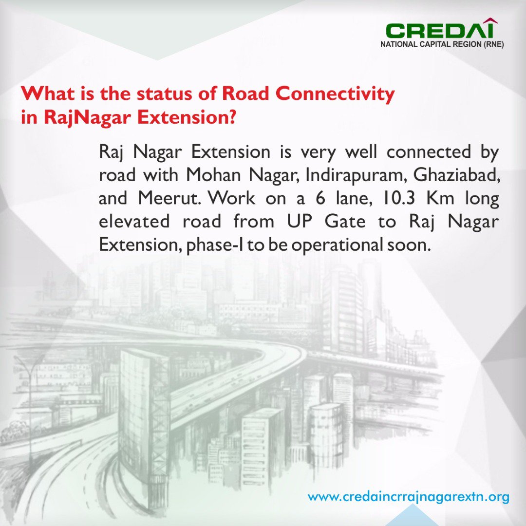 CREDAIGhaziabad's tweet image. #CustomerQuery
@rajnagarext1 area with its set of amenities &amp;amp; futuristic approach of development is going ahead for a better tomorrow.
