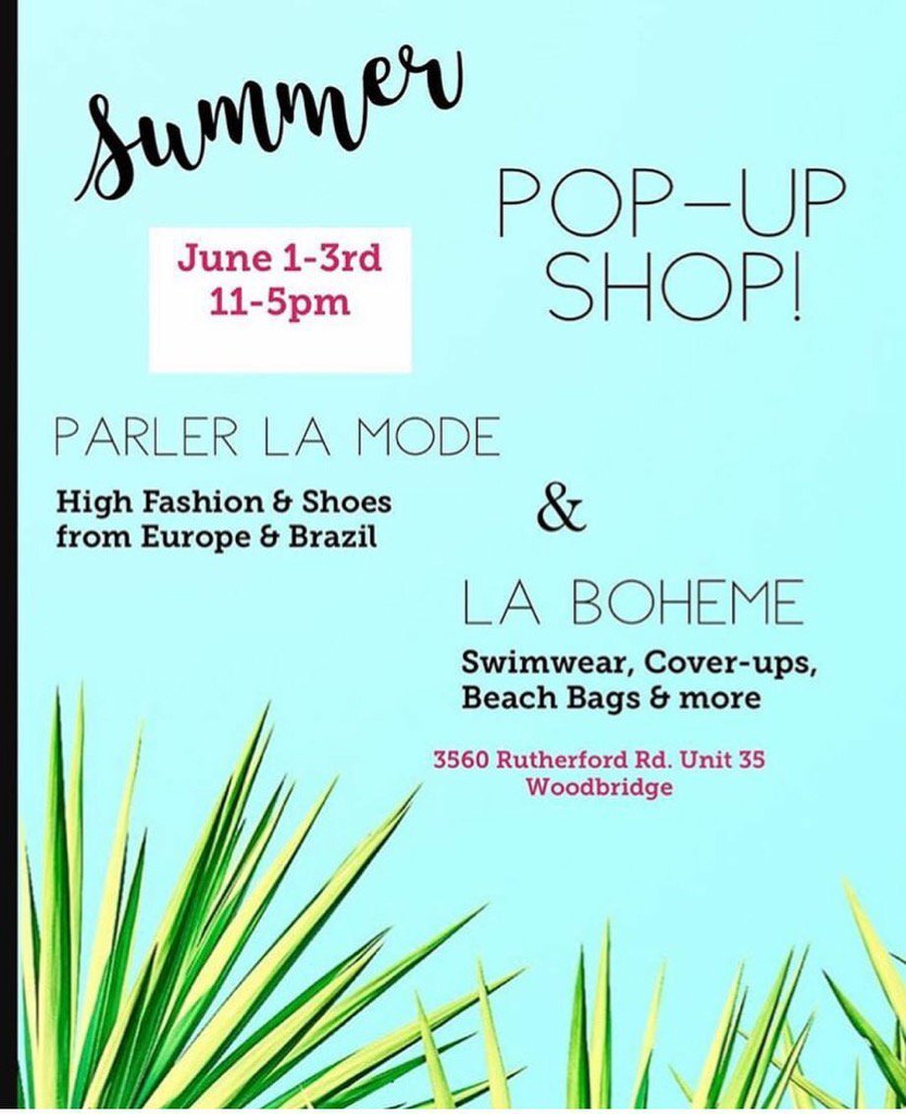 parlerlamode's tweet photo. Come and visit us✨
#parlerlamode #popupshop #vaughn #woodbridge #toronto #boutique #fashion #fashiongirls https://t.co/gVYEq10hiI
