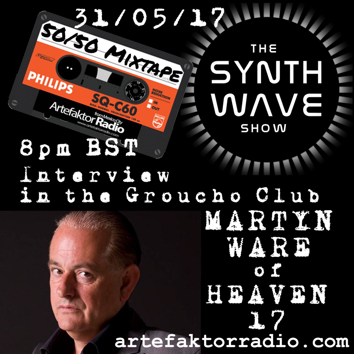 HardCellRecords's tweet image. TONIGHT the ultimate Heaven 17 interview and listening session on artefaktorradio.com @ 8pm BST