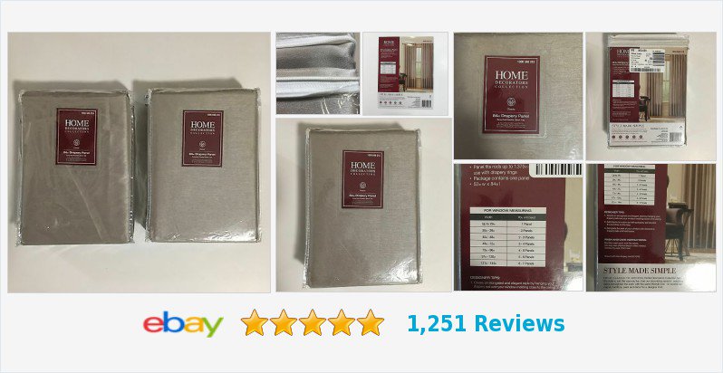 BtuflyBoutique's tweet image. Home Decorators Collection Gray Rod Pocket 52"x84" Curtains | eBay #rodpocket #grey #Btuflyboutique 
ebay.com/itm/Home-Decor…