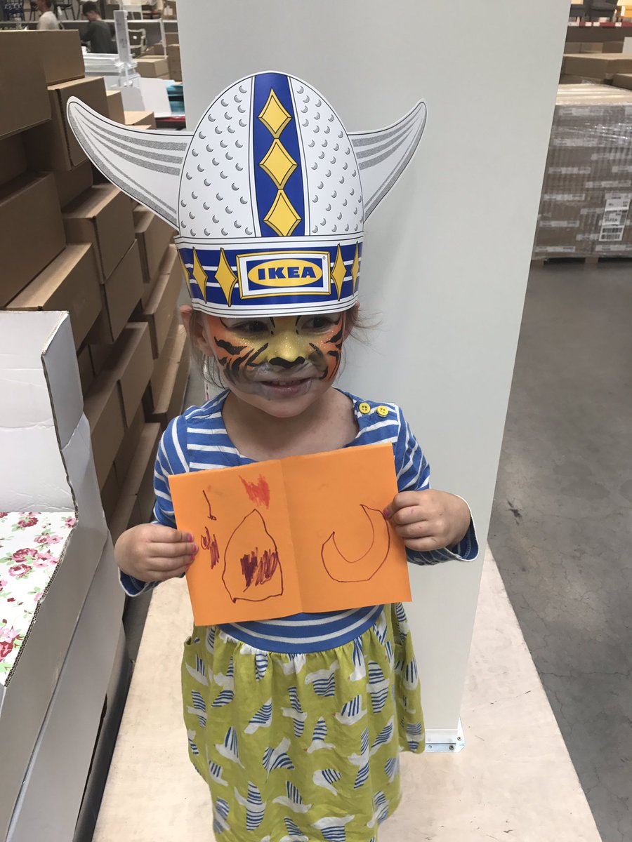 BethMozza's tweet photo. Can't beat a day out at @IKEAUK #freefacepaint #freeplaysessions #freetoshop #happybabyhappymama https://t.co/3bMbea9IR7
