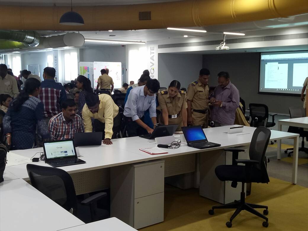 DigitalImpactSq's tweet photo. Shout out to @nashikpolice personnel who keep the city safe through the nights, getting trained on #Thirdi and getting #Rover sneak peak. https://t.co/2hbII9kkM6