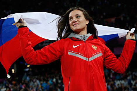 Happy 35th birthday to Olympic champion and world record holder, pole-vaulter Yelena Isinbayeva! 