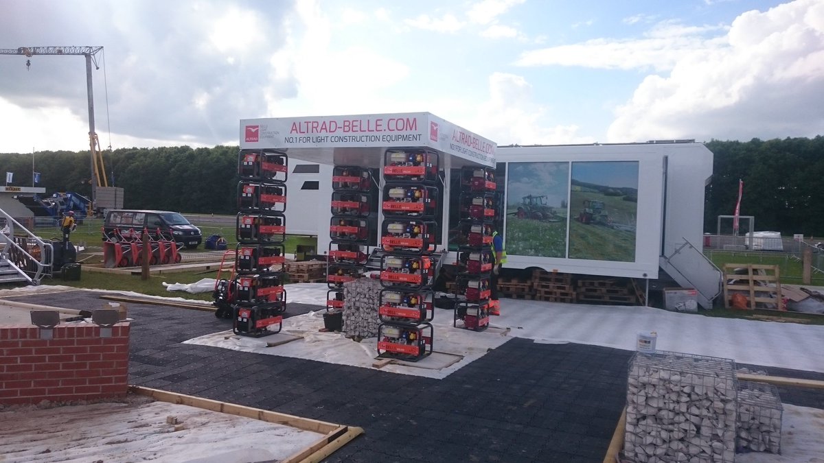 AltradBelle's tweet photo. Did we mention that we now do Generators with a PatentPending stackable design? Altrad Belle are  @PlantworxPR #GPXGenerators #Plantworx2017 https://t.co/jyhywzMxpR