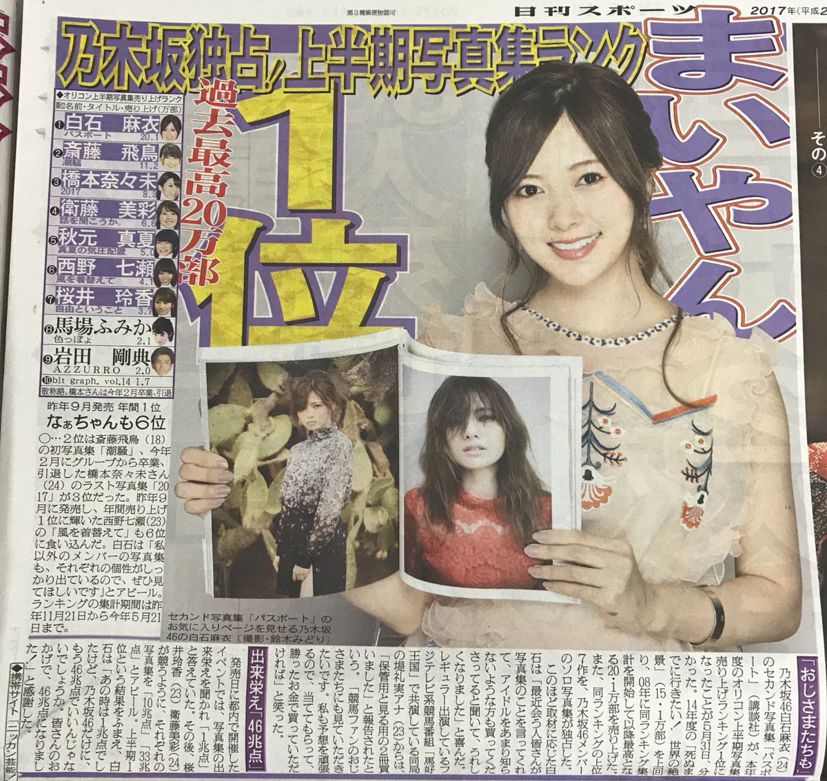 乃木坂 写真 集 売上 ランキング 写真集 歴代売り上げランキング
