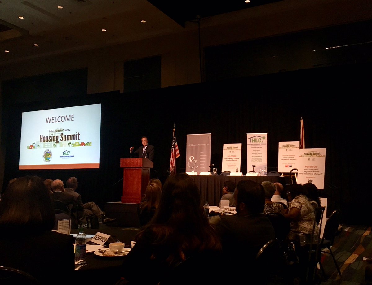 COBWRA's tweet photo. Thanks #Housing LeadershipCouncil of PBC for an educational #HousingSummit w keynote speaker former @HUDgov Sec Henry Cisneros #COBWRAcares https://t.co/5qVjz6PgQu