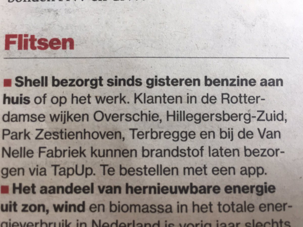 Wow die is wel heel creatief van Shell!! 
Op 4 juli wordt bij ons de Nationale Bezorgdag georganiseerd.