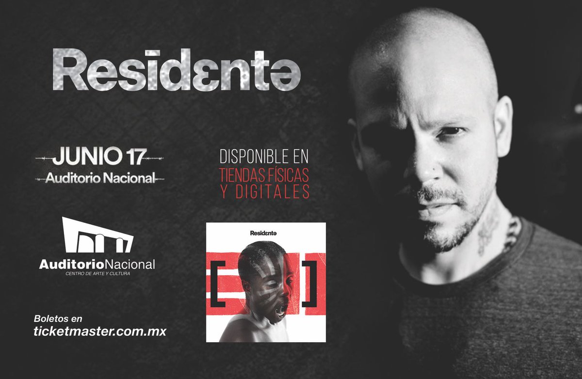 RModulada's tweet photo. @Residente se presenta en el @AuditorioMx el 17 de junio, y trae de estreno un documental y su primer álbum como solista. ¡No falten! https://t.co/M2PHkfQ8tV