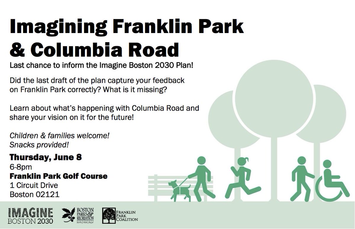 AJCampbellMA's tweet photo. Final session for input on #FranklinPark & #ColumbiaRoad in @ImagineBos plan. Come share your thoughts & ideas! #bospoli #moreforD4 https://t.co/v7YjYAKx4y