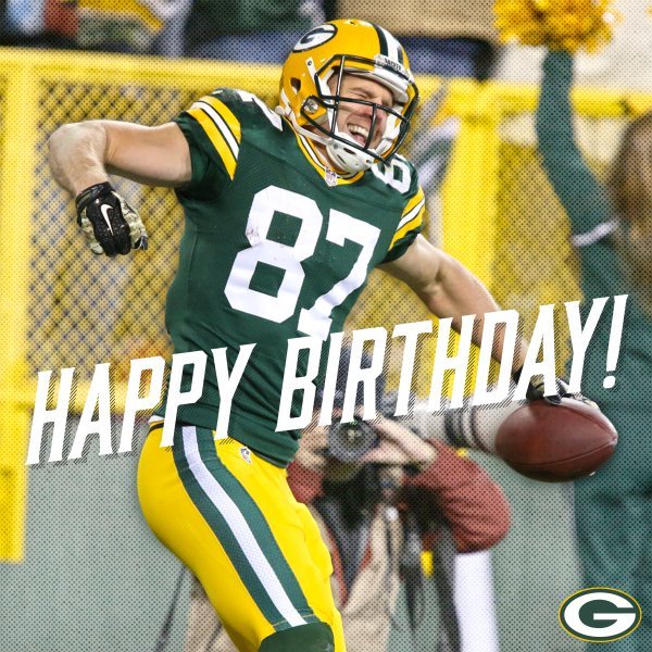497 Receptions
7,366 Yards
63 Touchdowns
1 Jordy Nelson
HAPPY BIRTHDAY 