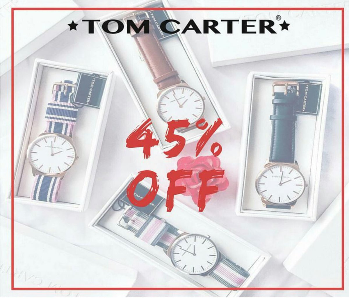 Get -45% on all online purchases until 15/06/17!!
Enter code ''tc45'' at checkout.

#tomcarter #watch #man #woman #fashion #summer #offer