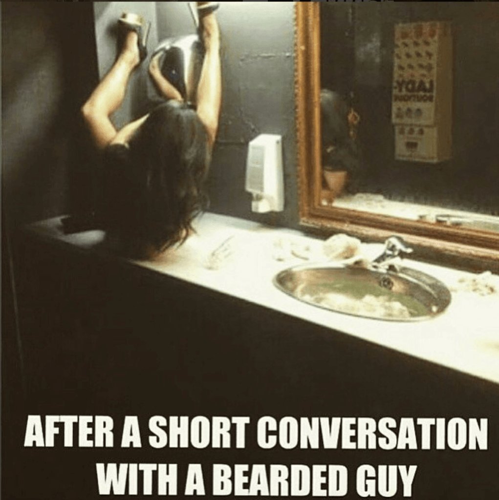 beardsace's tweet photo. Ladies, it be like that sometimes! LOL Comment below #WomenCrushWednesdays #Beards #Beardedmen #Beardsace https://t.co/ZdzhtmWIQo