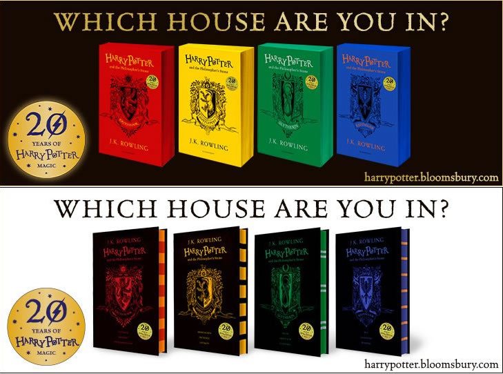 pottermaniajp's tweet photo. 【#新刊】『#ハリーポッター と賢者の石』発売20周年を記念した特別カバー本、6月1日発売🎉自分の寮の原書を持とう♪✨📕📗📘📙https://t.co/iTTrnq3dhE
詳細⇒https://t.co/crJKk9Pj2X
#本 #洋書 https://t.co/eTlEYSpqR0