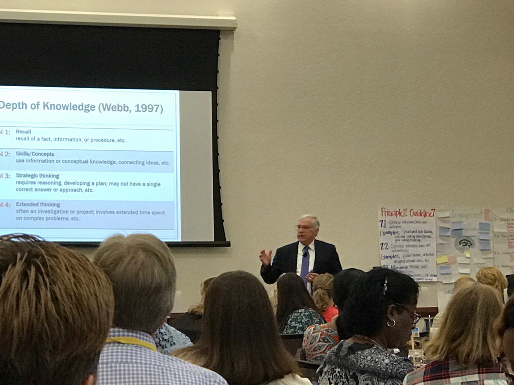 KastensmidtJ's tweet photo. We are very honored to have Dr. Norman Webb speaking at our Summer Curriculum Institute. #DOK #SDIRCPD #SDIRCSI https://t.co/et4n4XyjRN