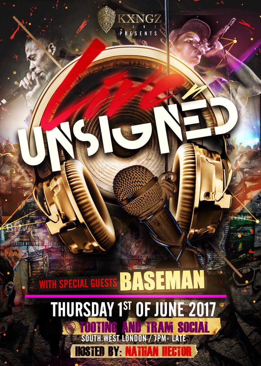 GoodToGoMusic's tweet photo. It’s tomorrow 😆🙌🏾
Pull up to @KxngzLive‘s #LiveNUnsigned tomorrow at Tooting Tram & Soical ‼️
@1baseman, @Realdyls & more performing 🔊 https://t.co/lGotfTMoqf