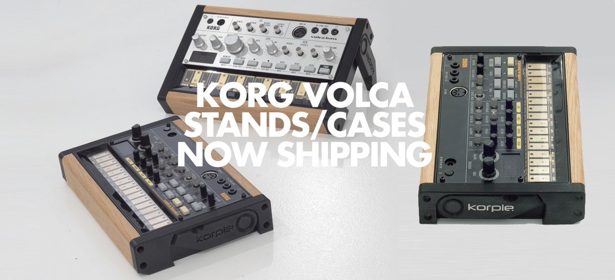 AskAudioMag's tweet photo. Oh! @KorgUSA @KorgUK #volca Swingcheek cases / stands now shipping >>> https://t.co/yTdCII7Vlw #Korple https://t.co/jsjjVVSNOc