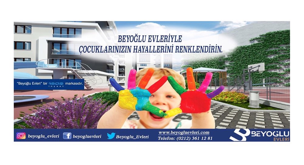 Beyoğlu Evleri fırsatlarıyla çocuklarınızın hayallerini renklendirin. Detaylı bilgi için 0212 361 12 81