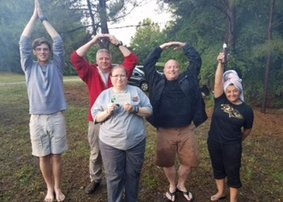 patriotscuba's tweet photo. Cheryl's 100th dive at Lake Phoenix! Welcome to the club!! #100thdive #livefreeanddive https://t.co/i7TPVQjiBq