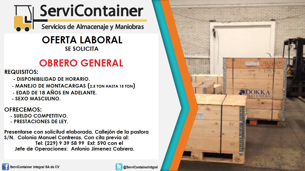 Esta es tu oportunidad de formar parte de nuestro equipo de trabajo; Conocer el Manejo de Maniobras de Importación &amp; Exportación.
