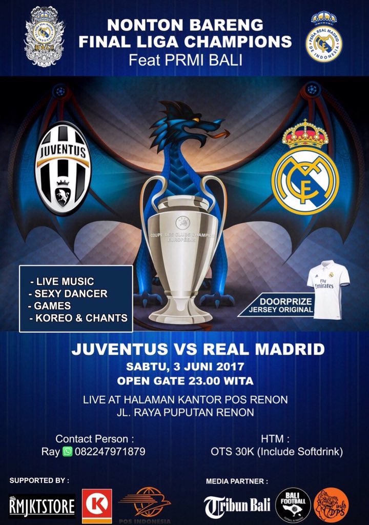 #Nomad UEFA Champions League Final w/ <a href="/madrid_indoBALI/">Peña RM de Indo Bali</a> !!! Mark your date 👇🏼👇🏼👇🏼
.
.
.
[<a href="/Madrid_Indo/">Peña Real Madrid de Indonesia</a>]

#UCLfinal #APorLa12 #HalaMadrid