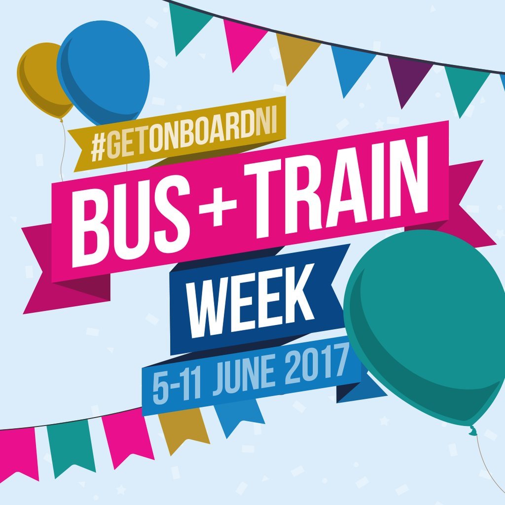 Keep tweeting with #GetonboardNI and you could win a weekly iLink travel pass courtesy of Translink to mark Bus + Train Week! #LisburnHour
