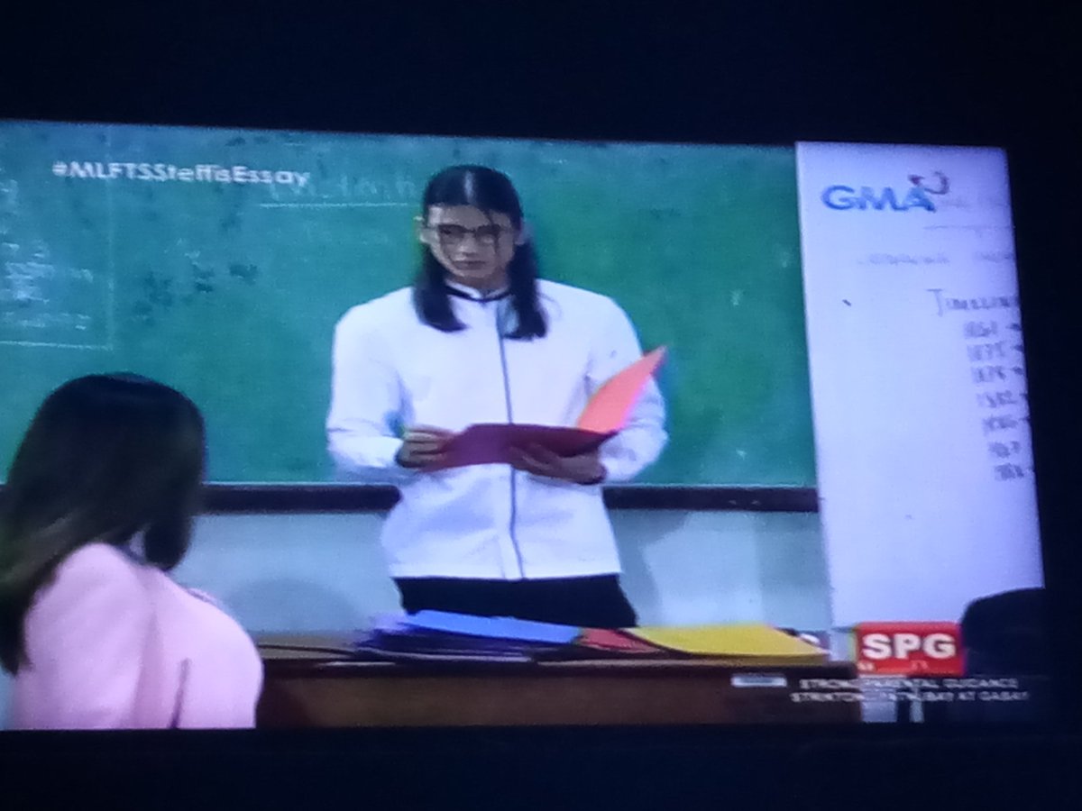 Kithame's tweet photo. #MLFTSSteffisEssay Lagot ka Steffi!  Galit na si Prof! Huhuhuhu. https://t.co/SCAfxxoxqH