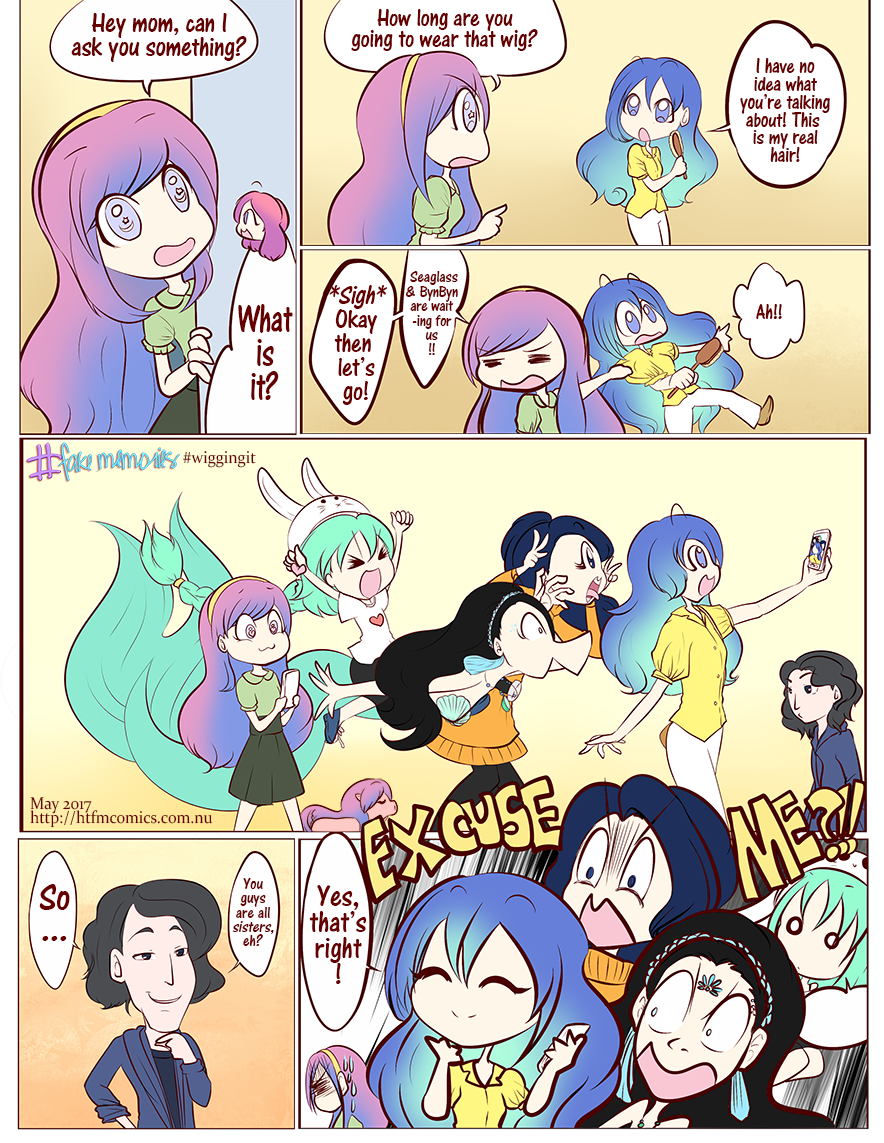 htfakememories's tweet photo. New comic! Meet the rest of the ladies in Mystโs family! #wiggingit #fakememories #webcomics https://t.co/hu32bqXj7f