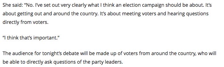 That Theresa May no-show excuse in full. mirror.co.uk/news/politics/…