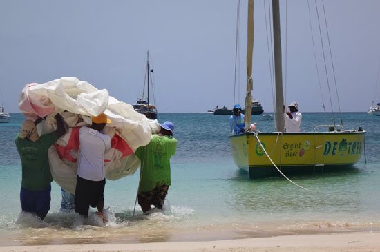 anguillabeaches's tweet photo. Happening TODAY in #Anguilla: Hoisting the sails &amp; getting set to⛵️ in THE #AnguillaDay boat race!

👉Visit Sandy Ground for boat race fun 🎉🎊 https://t.co/PaatDTxhQR
