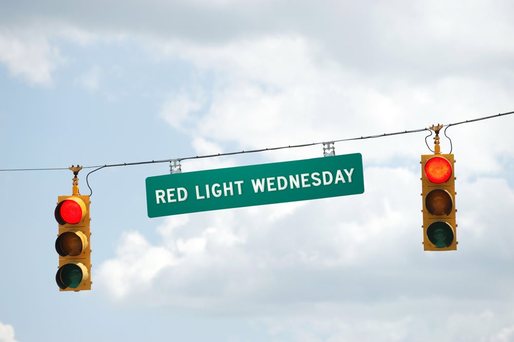 LoveJusticeIntl's tweet photo. Today is Red Light Wednesday! Let’s remember to pray together for the interception of one victim at each RED light! #tinyhandsintl https://t.co/2hxFozI1la