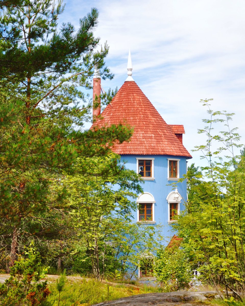 The Moomin house awaits visitors for the summer season starting June 10th. See you then! 👋 #Moominworld #Finland #Naantali