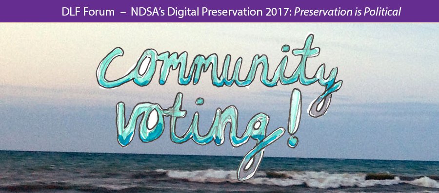 CLIRDLF's tweet photo. Community Voting for the #DLFforum is open now!! Take a peek at all the amazing proposals + vote for your favorites: https://t.co/FD05QGXk0g https://t.co/xHUG6YWeRN