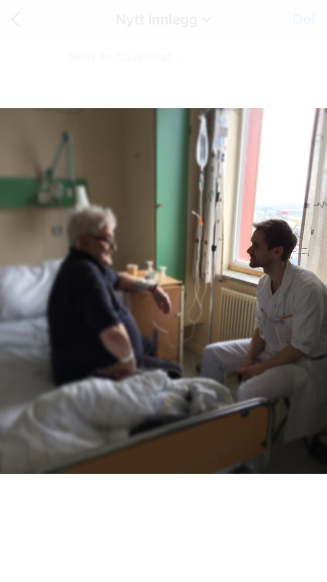 Hammerfest sykehus tester ut visittstolen! Klistremerke laget av <a href="/itryggehender/">I trygge hender 24-7</a> #kommunikasjon #pasientsikkerhet #patientsafety #FA #QI