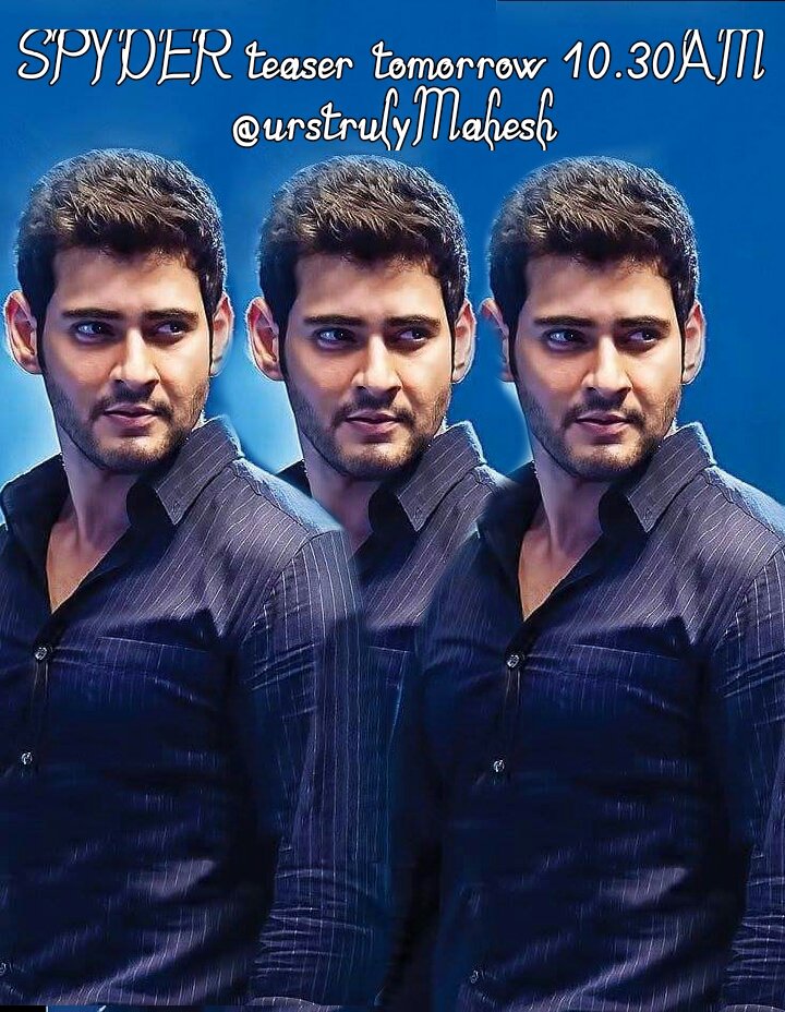santuurstruly's tweet image. #GlimpseOfSPYDER launched @10:30AM
#SpyderTeaserArrivingTomorrow