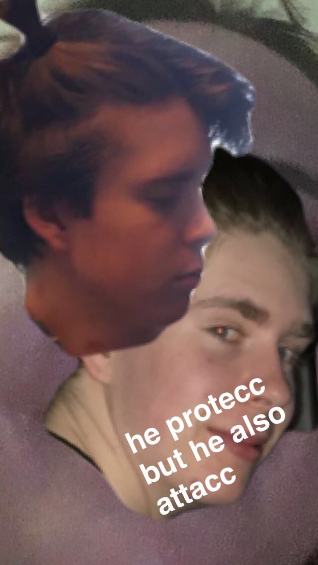 indiejughead's tweet photo. mostly he protecc https://t.co/i9SYgv4QN6