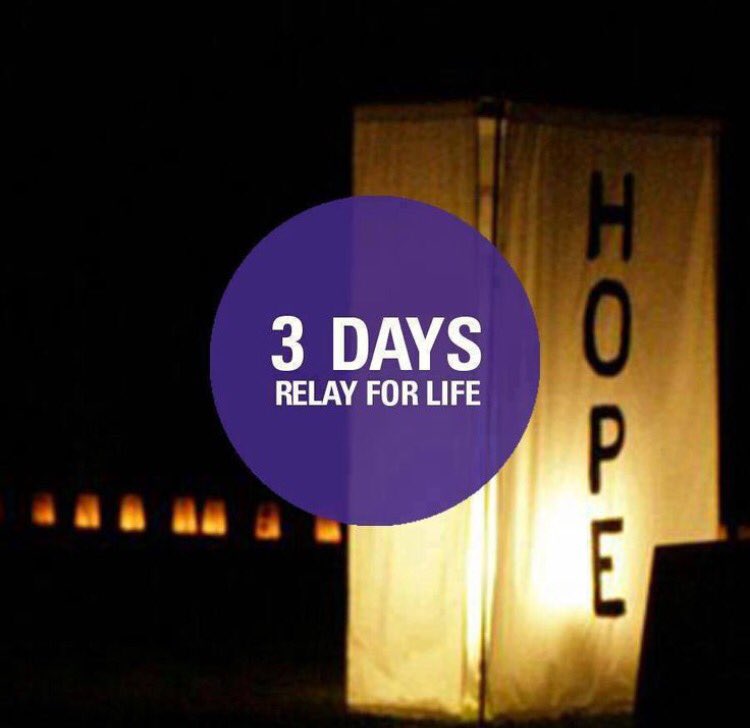 3 more days until Relay!!