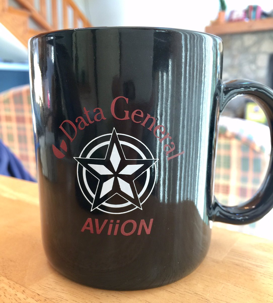 lanceolive's tweet photo. Found my old #DataGeneral mug, circa 1993. Still holds #coffee nicely. https://t.co/vVutbzXkLn
