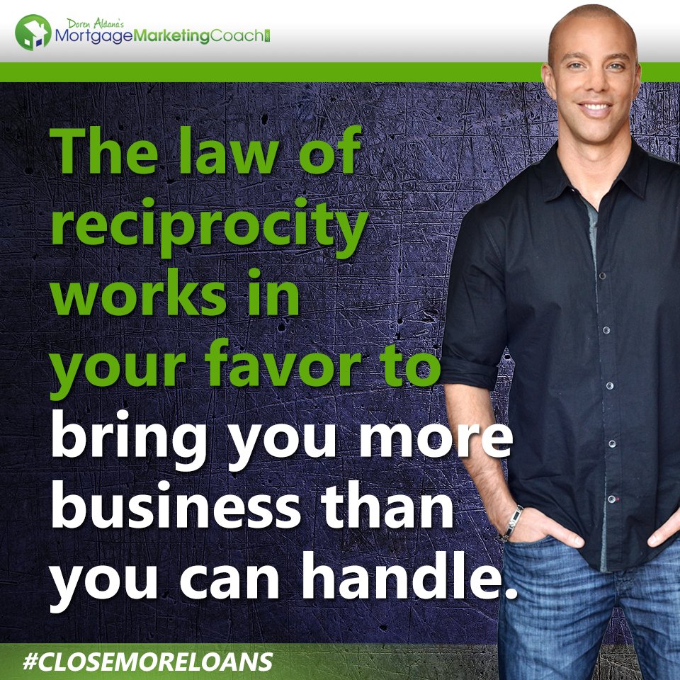DorenAldana's tweet photo. The law of reciprocity works in your favor to bring you more business than you can handle. - Doren Aldana
#closemoreloans https://t.co/Ygw6RGZefw