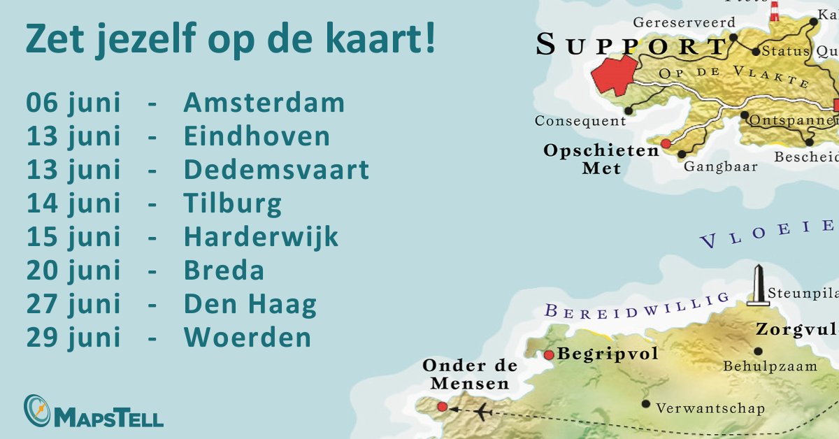 MapsTellNL's tweet photo. Ook in juni staan er weer een aantal workshops #PersonalMapping op het programma. Schrijf je nu in: https://t.co/yD5xcyYoE9 https://t.co/qoVwe3kcwH