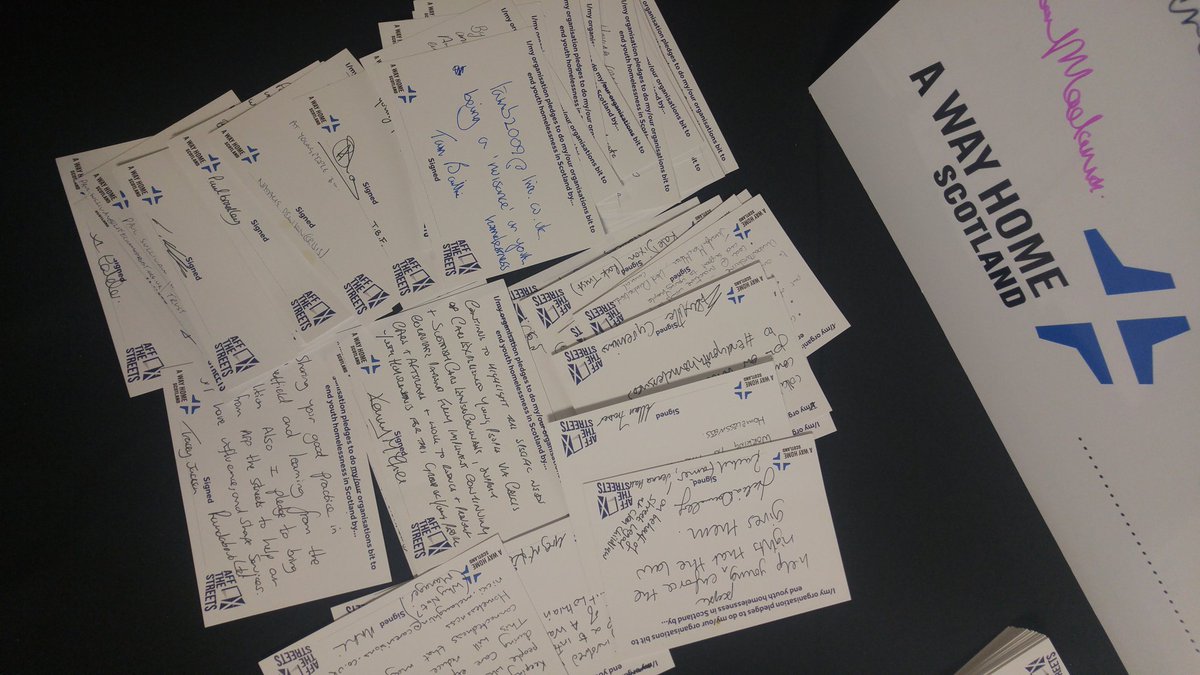 RockTrust_tweet's tweet photo. Look at all these pledges! @affthestreets @AWayHomeScot So many partners in the mission to end youth homelessness #EYHScotland https://t.co/oyE4q27Tcy