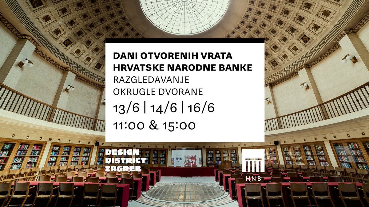 ddzagreb's tweet photo. Tour of the architectural masterpiece by Viktor Kovacic at DDZ! Apply till June 8: otvorena.vrata@hnb.hr https://t.co/K7PYUAHtB2