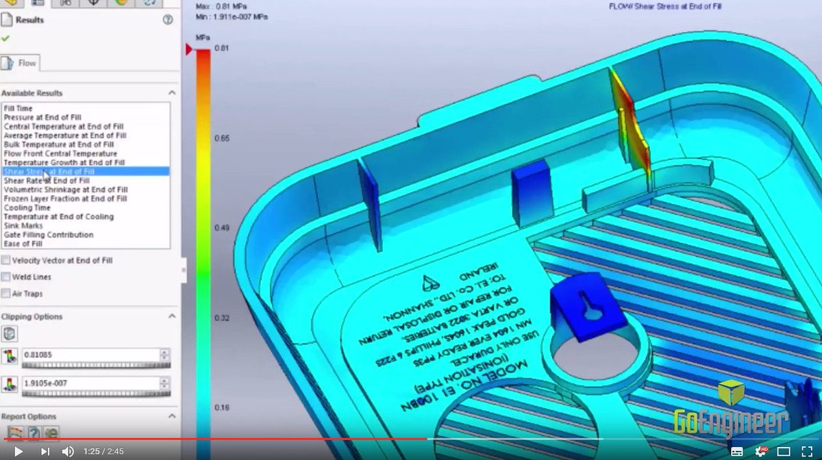 klumpp's tweet image. Spotlight on for #SOLIDWORKS #Plastics #simulationsolutions ow.ly/D6li30cbS8W