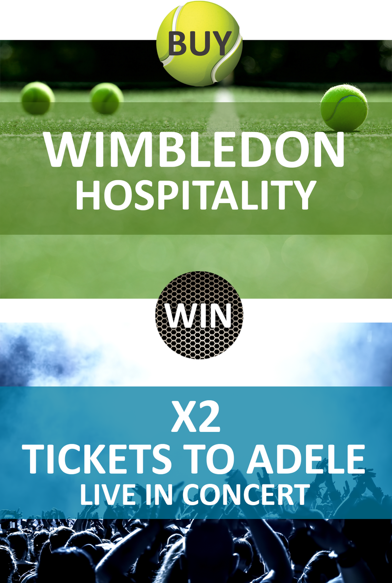 Book official tickets or hospitality to Wimbledon for the chance to win x2 tickets to see Adele live in concert! >> goo.gl/LVO2Vt